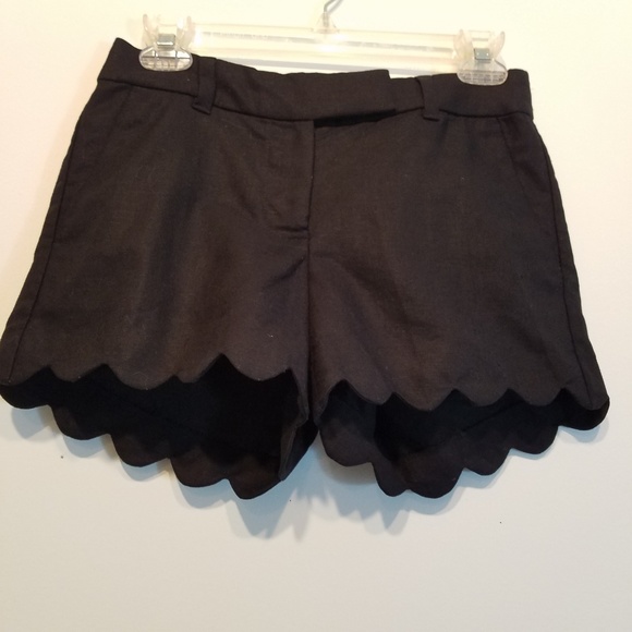 J. Crew Pants - J. Crew | Linen Cotton Blend Scalloped Shorts